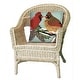 preview thumbnail 7 of 10, Liora Manne Frontporch Cardinals Indoor/Outdoor Pillow Sky 18" Square
