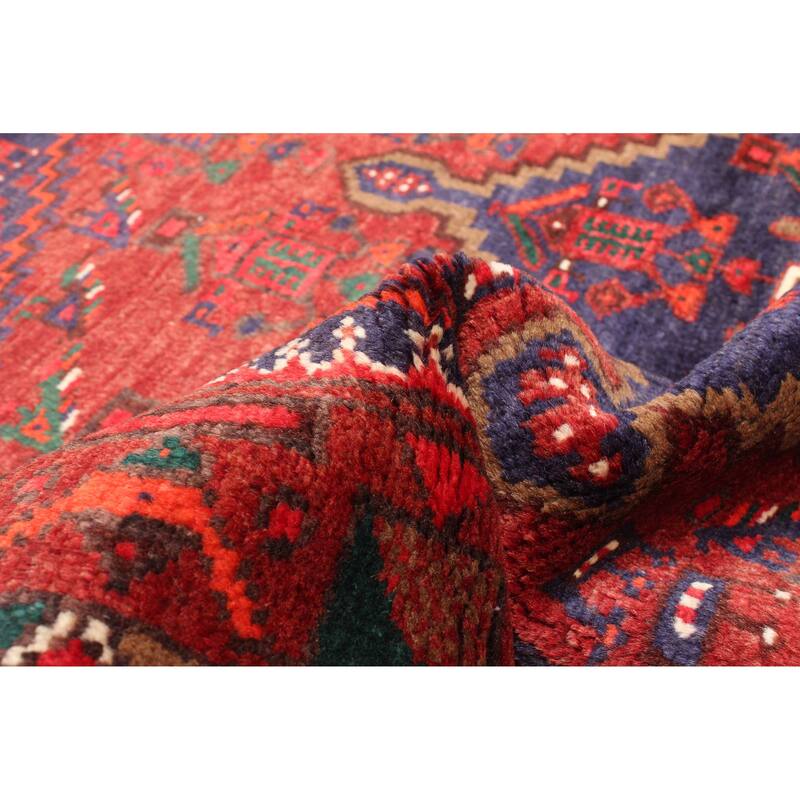 ECARPETGALLERY Hand-knotted Andelz Red Wool Rug - 3'8 x 7'0