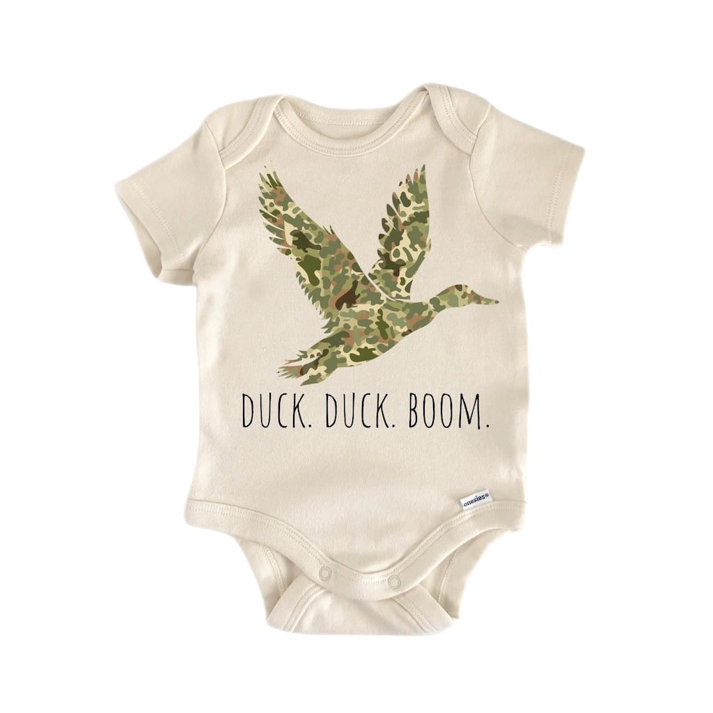 Crawl Walk Hunt Duck Boom - Baby Boy Girl Clothes Infant Bodysuit Funny Cute Newborn