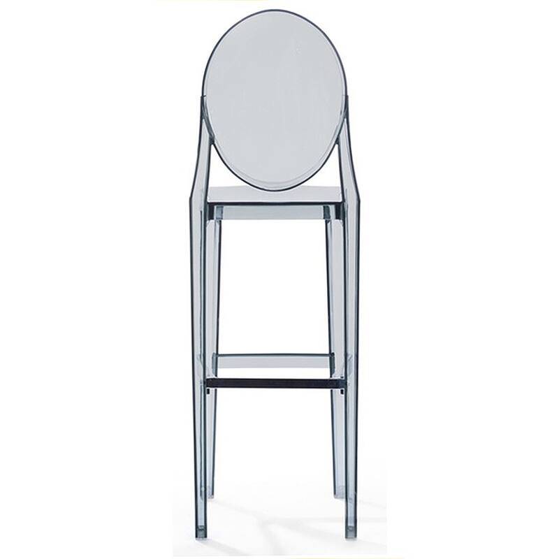 Set of 4 30" Seat Height Barstool Modern Plastic Side Bar Counter Stool Accent Armless Designer With Backs