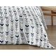 preview thumbnail 6 of 4, Woodland Arrow Collection Boy or Girl 2-piece Twin-size Comforter Set - Navy Blue Mint Grey and White