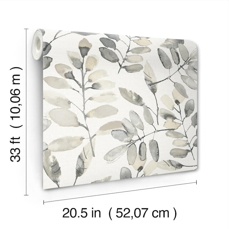 Chesapeake Pinnate Charcoal Leaves Wallpaper