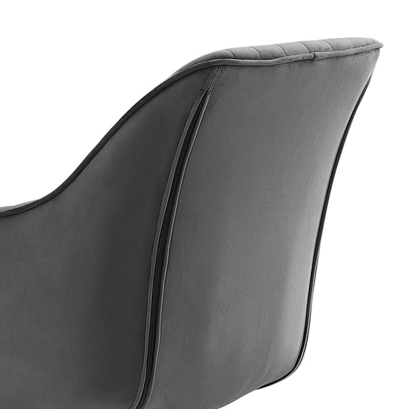 Art Leon Set of 2 Velvet Swivel Dining Chair with Golden Legs