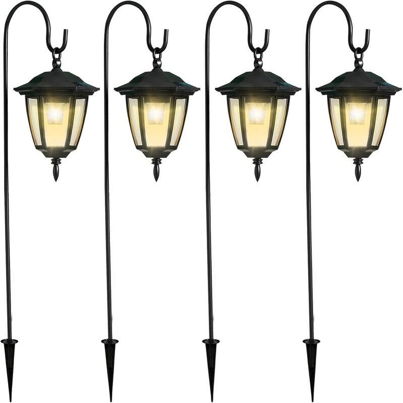 2 Pack Solar Hanging Lights Outdoor, Solar Powered - 4 Pack
