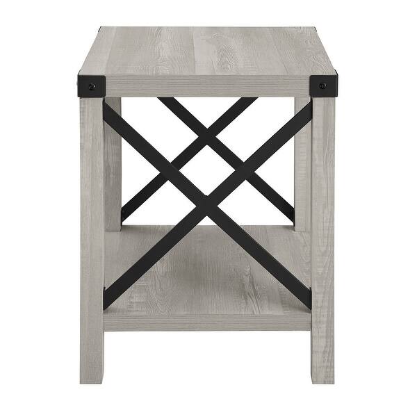 Shop The Gray Barn 18 Inch Kujawa X Accent Side Table On Sale