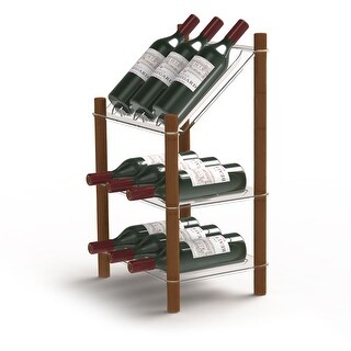 Life Story MyWinebar 9 Bottle Wine Holder Storage Rack Stand w/ Display ...