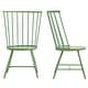 preview thumbnail 12 of 26, Truman High Back Metal and Wood Spindle Dining Chair (Set of 2) by iNSPIRE Q Modern