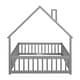 preview thumbnail 34 of 55, Full House-Shaped Floor Bed