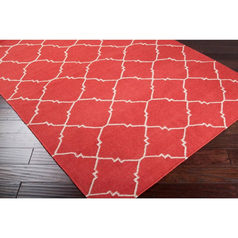 Hand-woven Villach Flatweave Wool Area Rug