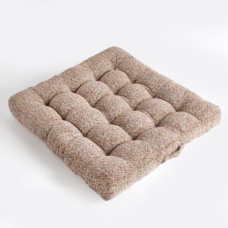 Sorra Home Indoor Tufted Floor Pillow Single