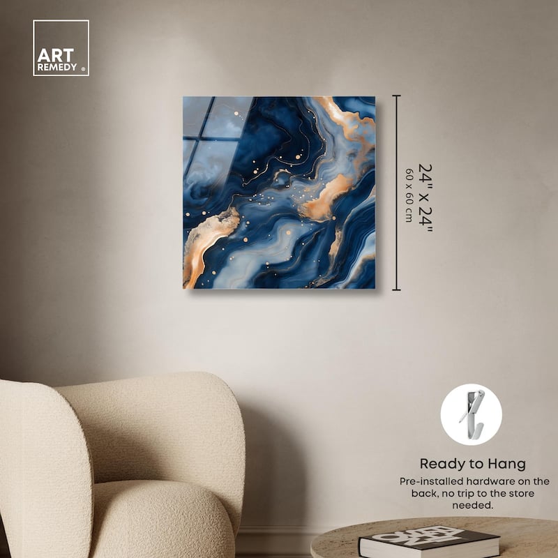 Deep Sea Geode III Acrylic by Art Remedy, Ready to Hang