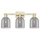 preview thumbnail 43 of 120, Innovations Lighting Endless Possibilities Arcadia - Bella - 3 Light 25" Bath Vanity Light Antique Brass/Light Smoke