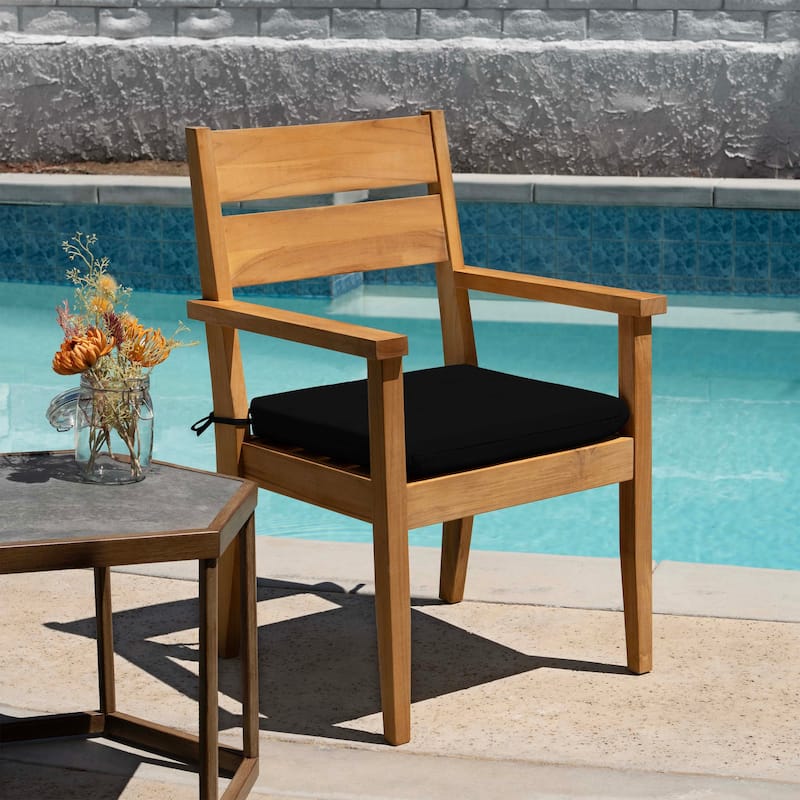 Outdoor Universal Seat Cushion (2-Pack) - 18" wide x 17.5" deep x 2.5" thick
