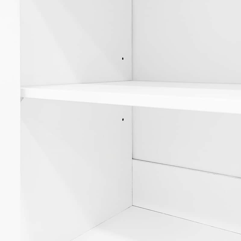 92" Modern 4-Piece Entertainment Center Wall Unit Media Console with Bookshelves for TVs Up to 80"