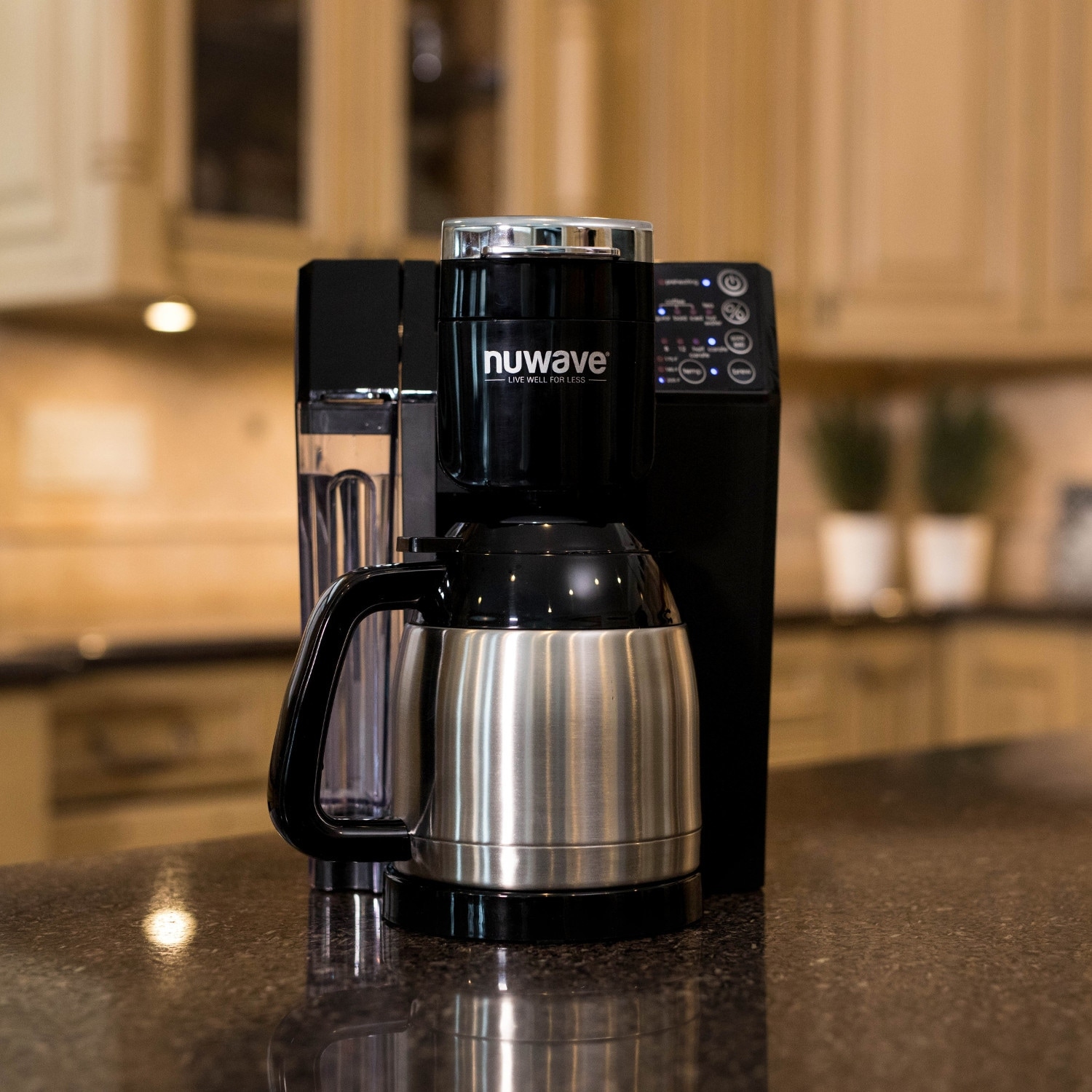 NuWave BruHub 3 in 1 Coffee Maker with Stainless Steel Carafe