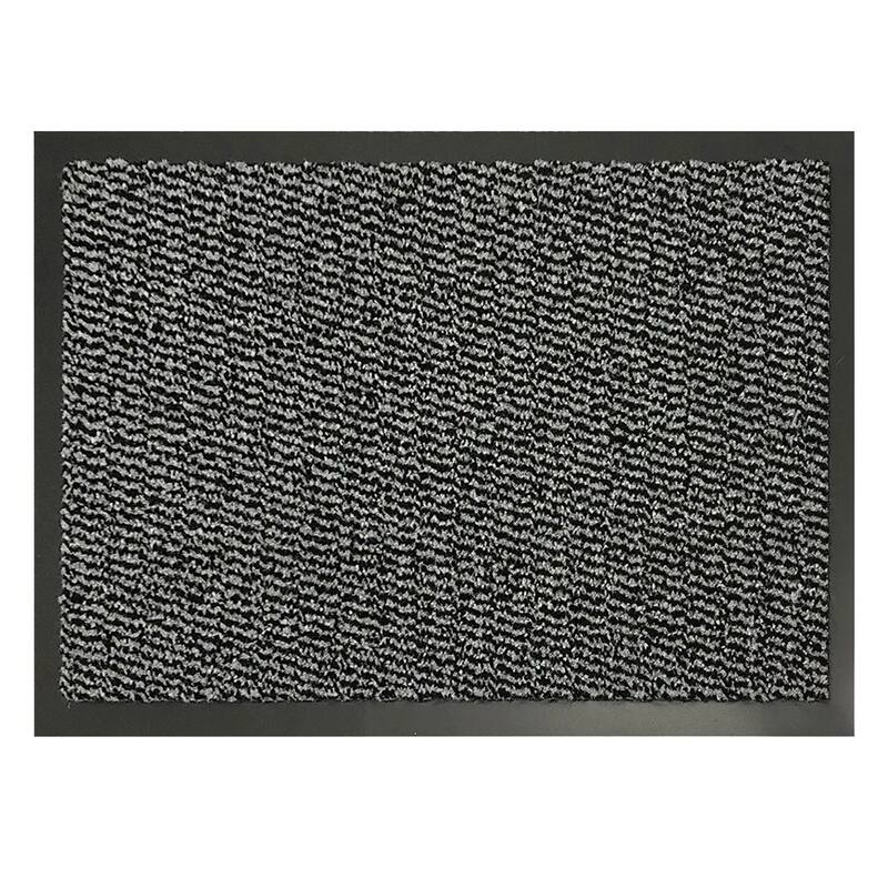 Lisa Heavy-Duty Non-Slip Rubber Door Mat for High Traffic Areas - 32 L x 24 W x 1/4 H - Grey