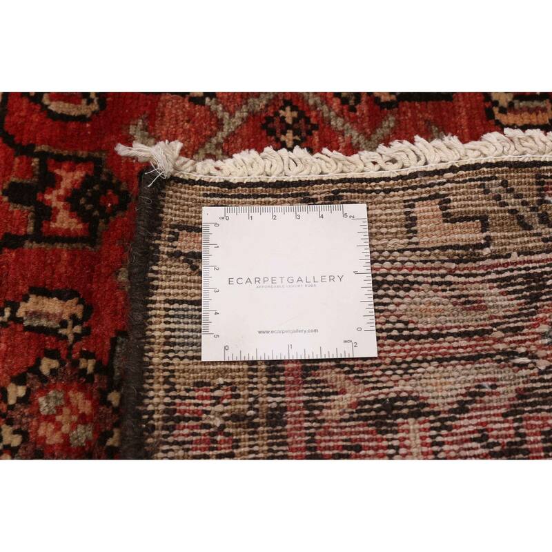 ECARPETGALLERY Hand-knotted Andelz Red Wool Rug - 4'1 x 9'5