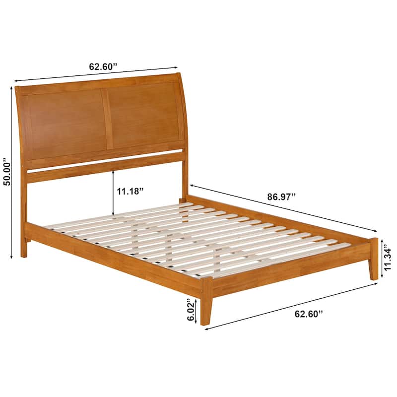 AFI, Portland Solid Wood Low Profile Platform Bed