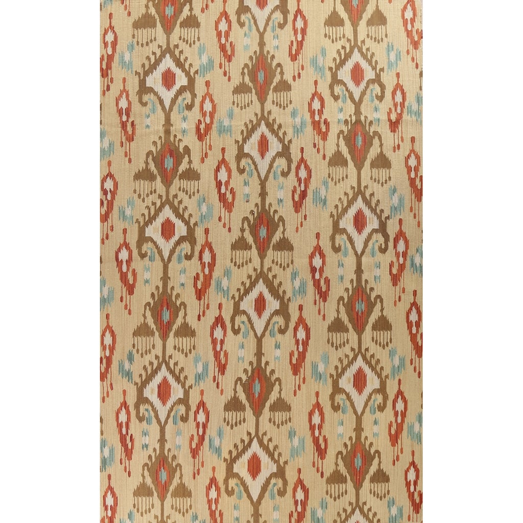 Geometric Kilim Ikats Oriental Living Room Area Rug Wool Hand-woven - 8'11" x 13'4"