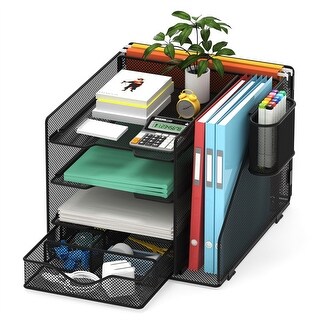 Desk Organizer with Hanging File Holder - Bed Bath & Beyond - 42726357