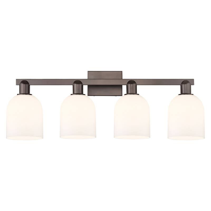 Innovations Lighting 716-4W-12-33 Bella Vanity Bella 4 Light 33" Wide - Oil Rubbed Bronze / White