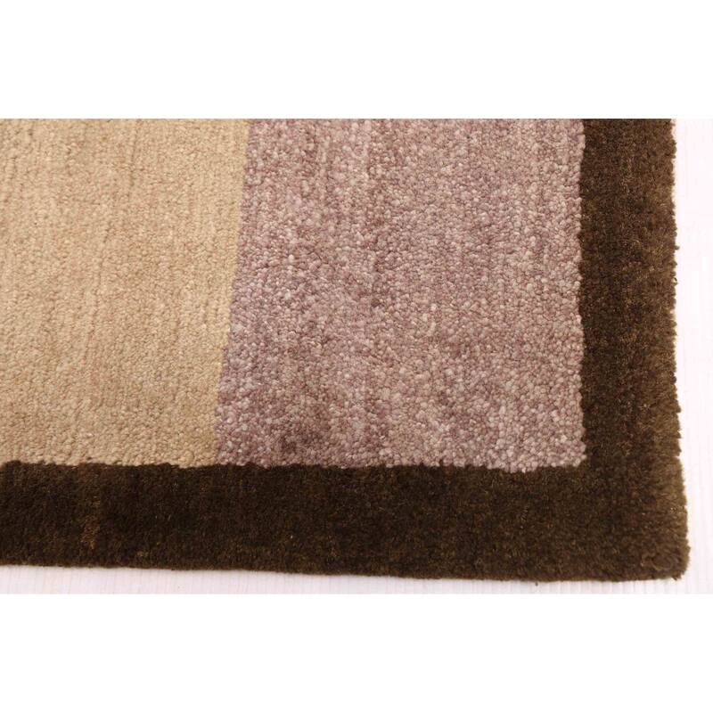 ECARPETGALLERY Hand-knotted Opulence Taupe Wool Rug - 8'1 x 9'10
