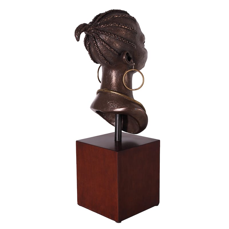 African Queen Bust on Stand