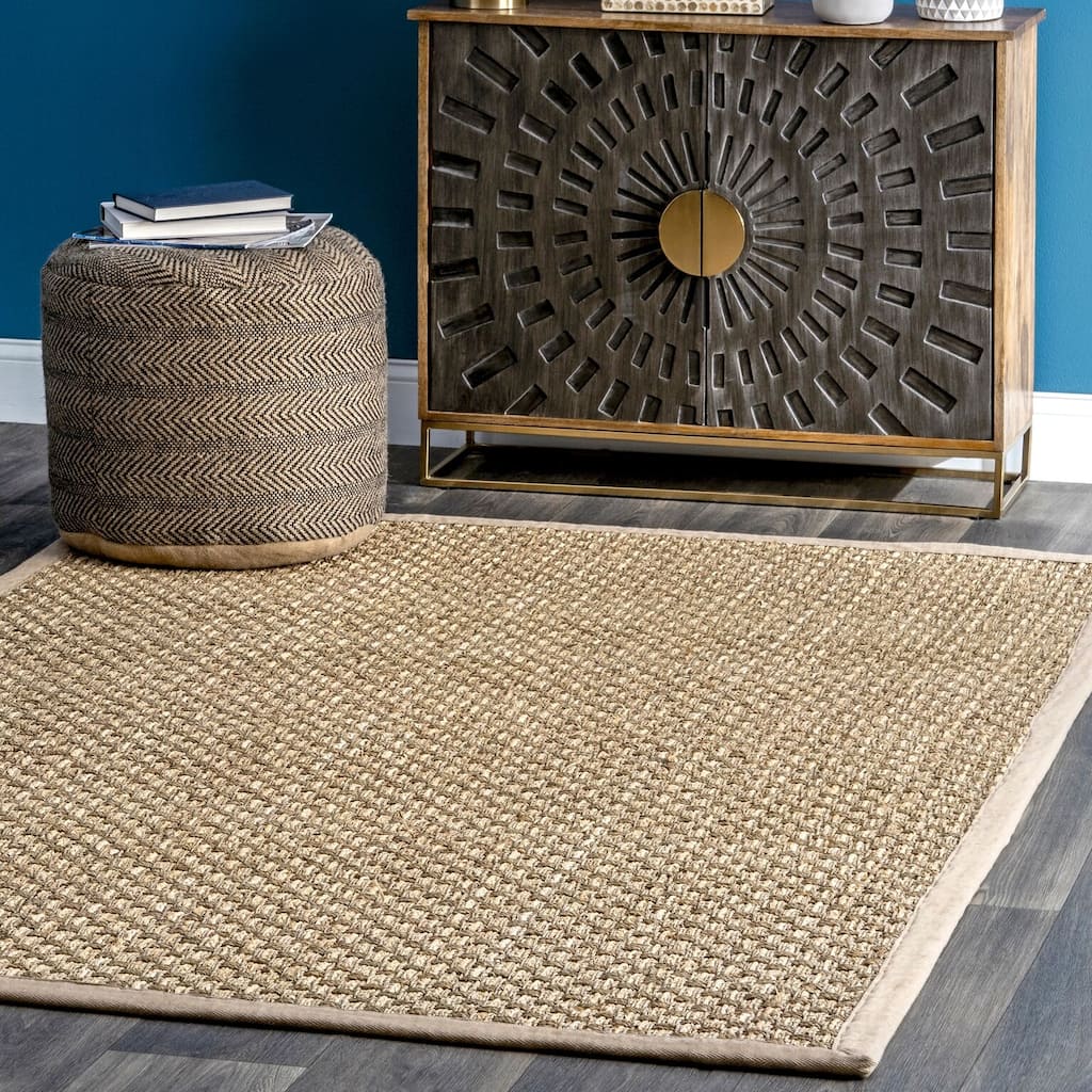 Nuloom Natural Fiber Seagrass Basketweave Area Rug