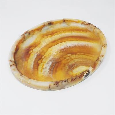 Tortoiseshell Oval Tray