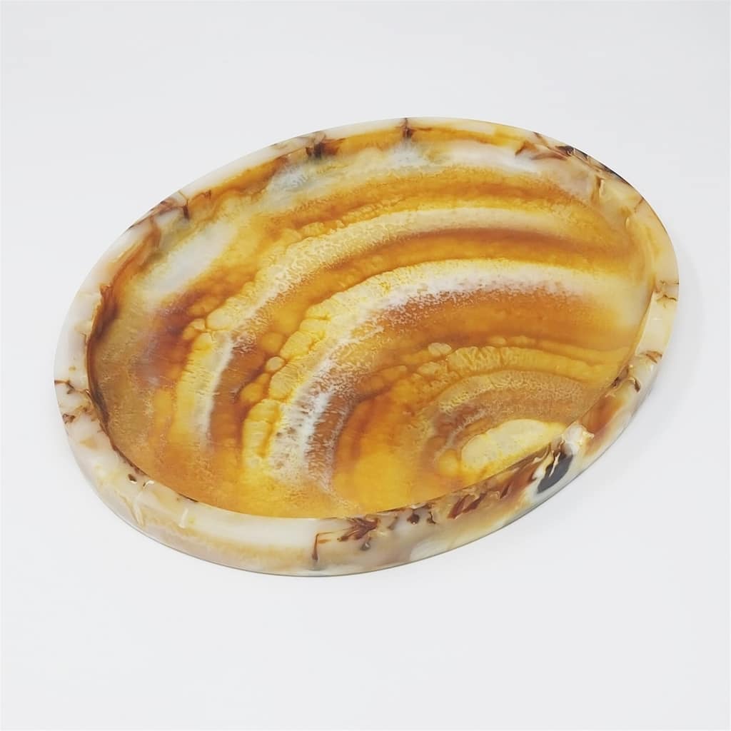 Tortoiseshell Oval Tray