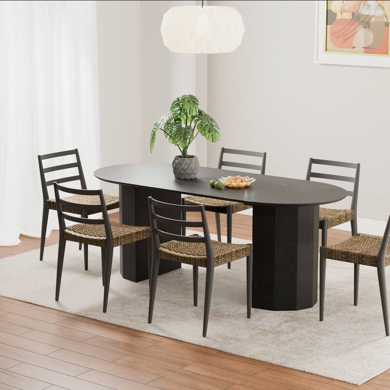 79 In Solid Wood Dining Table For 6 - 8 Person