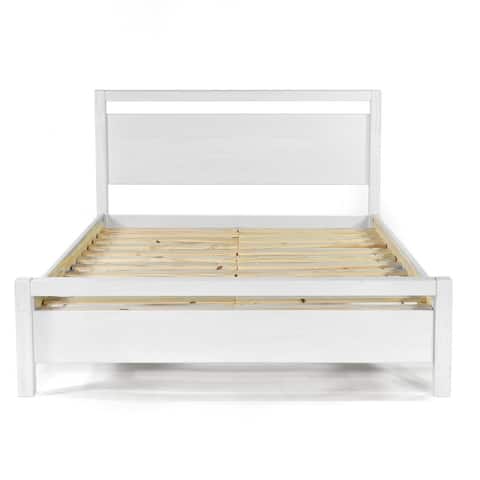 Grain Wood Furniture Solid Wood Loft Platform Bed