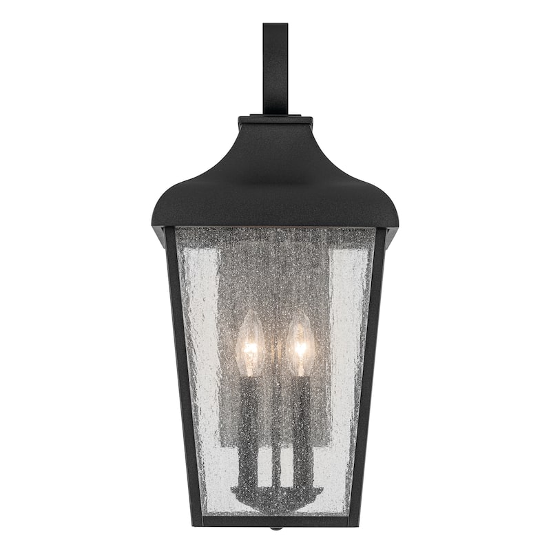 Kichler Lighting Forestdale 21.5 in. 2-Light Textured Black Outdoor Wall Sconce - 21.5 in