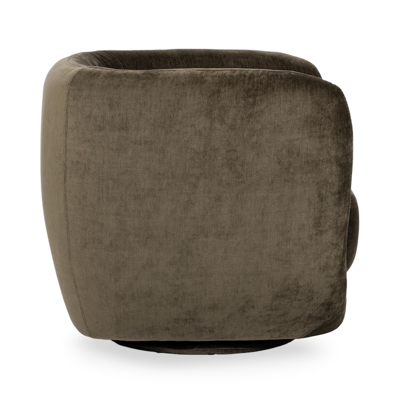 Classic Home Nico Upholstered Fabric Swivel Accent Chair