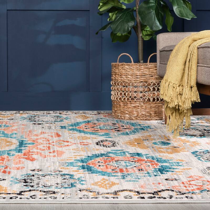 Adelle French Country Oriental Indoor Area Rug