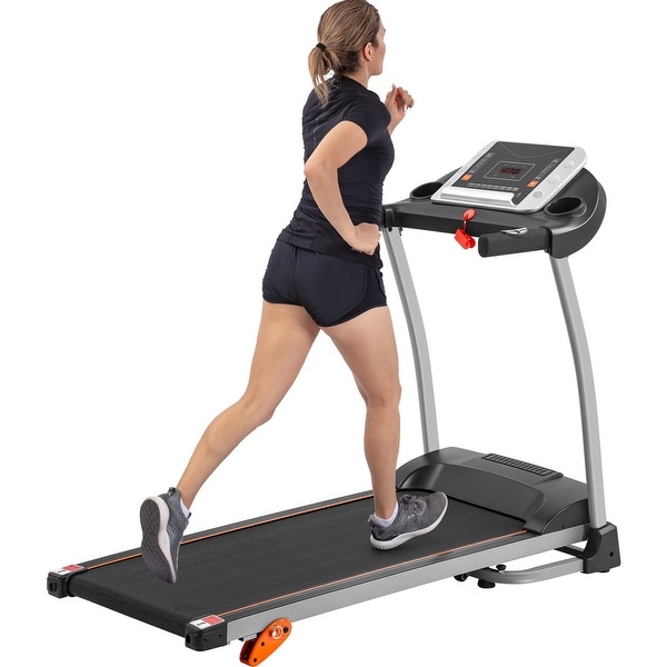 Gymax folding treadmill 1100w electric motorized running best sale jogging walking machine