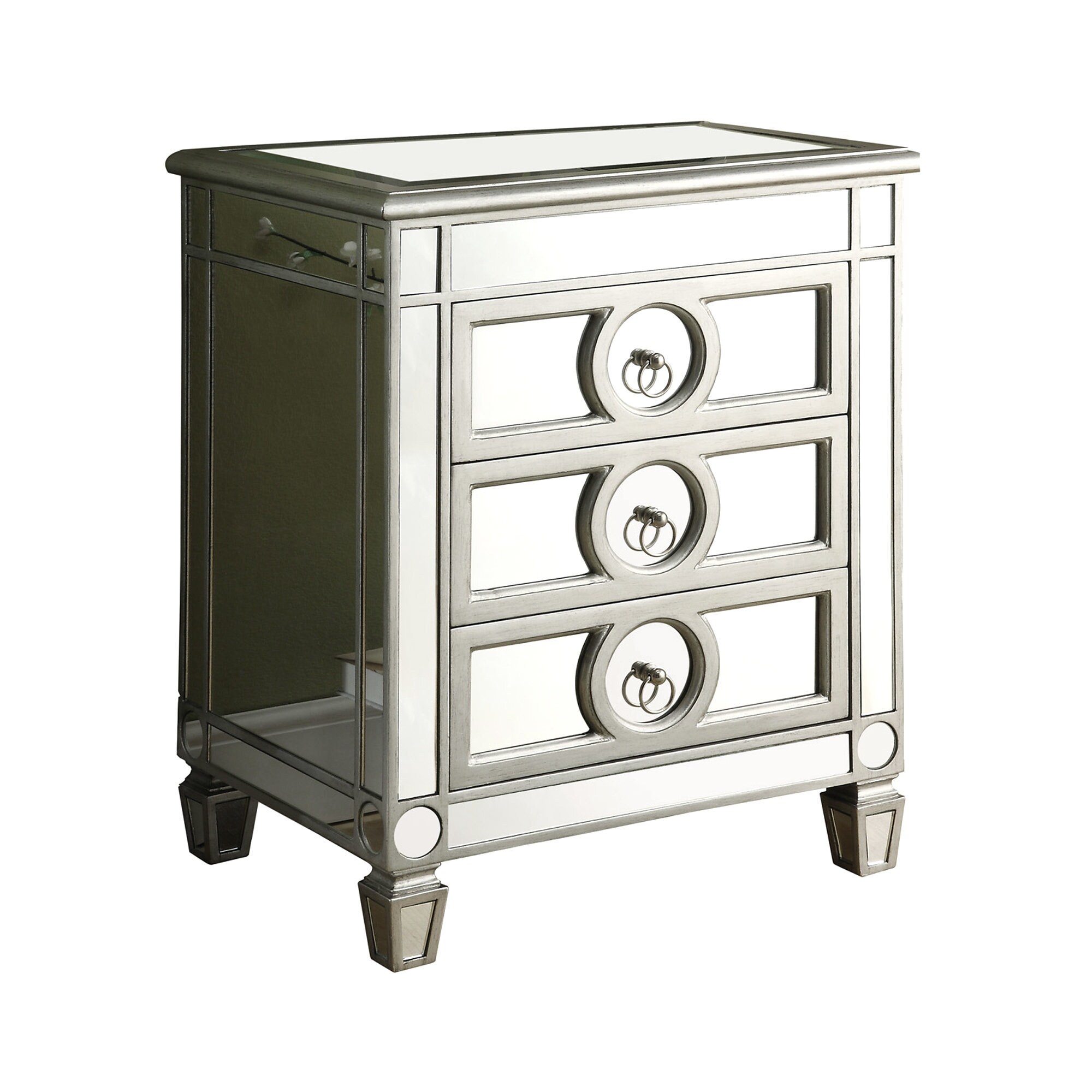 Shop Monarch Specialties I 3701 22 Inch Wide Mirrored Accent Chest