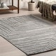 preview thumbnail 8 of 7, Nuloom Ziva Contemporary Abstract High-Low Fringe Area Rug