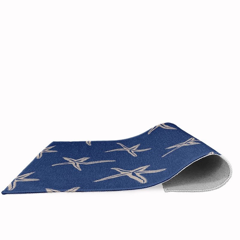 Starfish Beach Style Chenille Area Rug