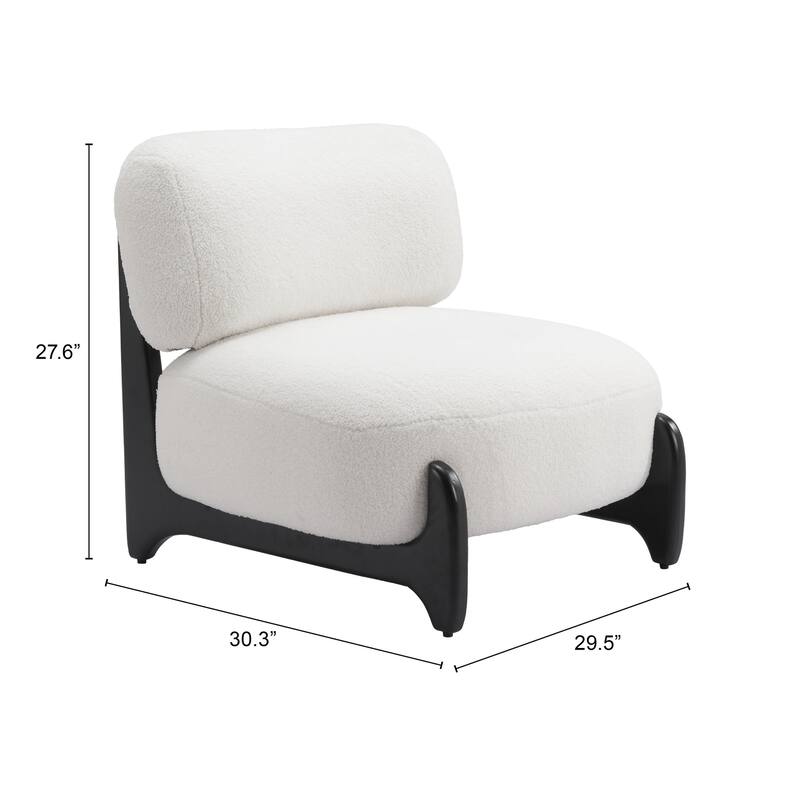 Bombo Accent Chair White