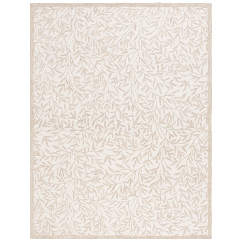 Martha Stewart Handmade Gjurga Contemporary Wool Rug. - 6' Square - Ivory/Beige