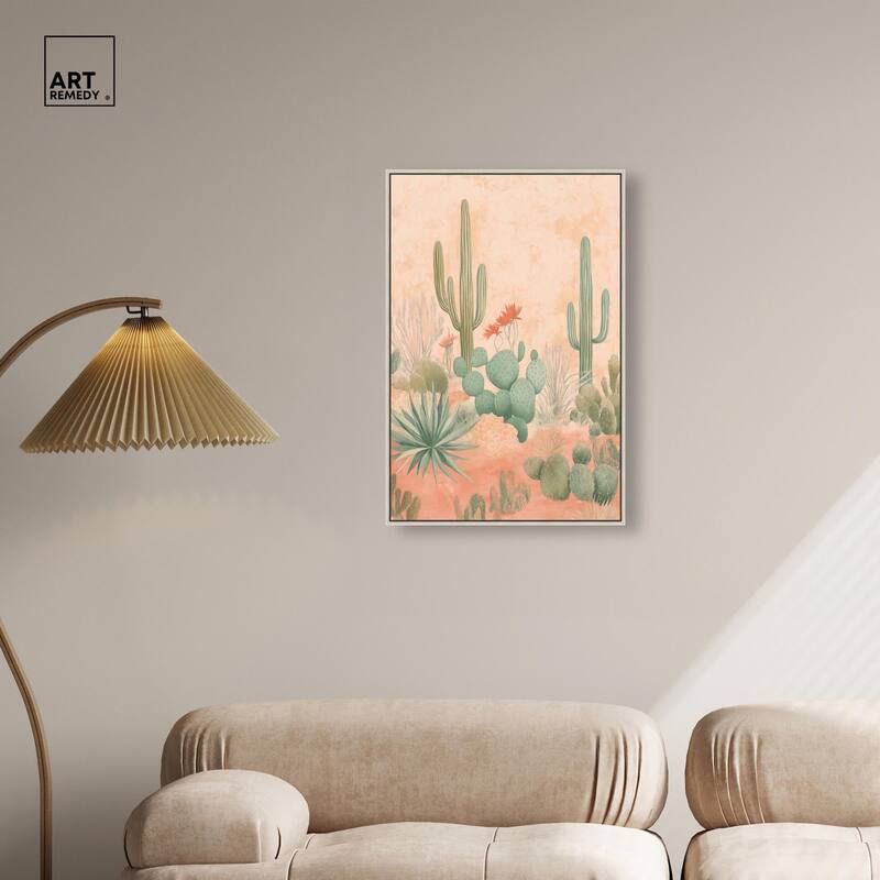 Cactus Ballet Canvas by Art Remedy