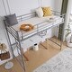 preview thumbnail 22 of 43, Twin Size Metal Loft Bed With Safety Guardrails & 2 Built-In Ladders, Loft Bunk Bed Frame For Teens Juniors Adults