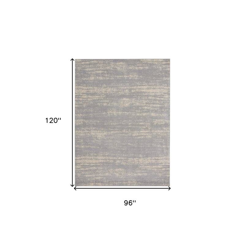 HomeRoots Abstract Contemporary Rectangle Outdoor Rug - 8' X 10'