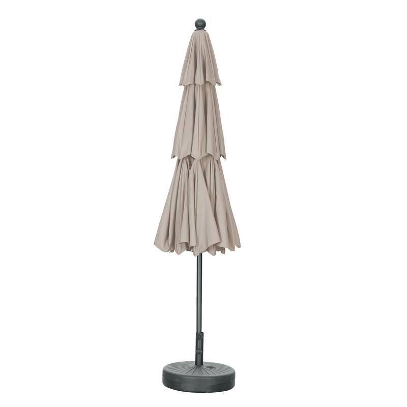 Ainfox 10ft Patio Umbrella 3-tier Outdoor Umbrella Without Base