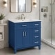 preview thumbnail 15 of 13, Homy Casa 30 in. Bathroom Vanity with Ceramic Sink, Free-Standing Storage Cabinet with 2 or 3 Drawers