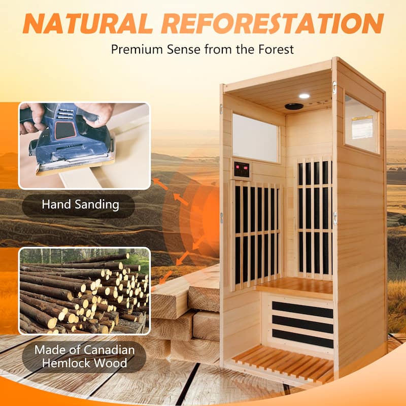 Hershey far-infrared wooden sauna room