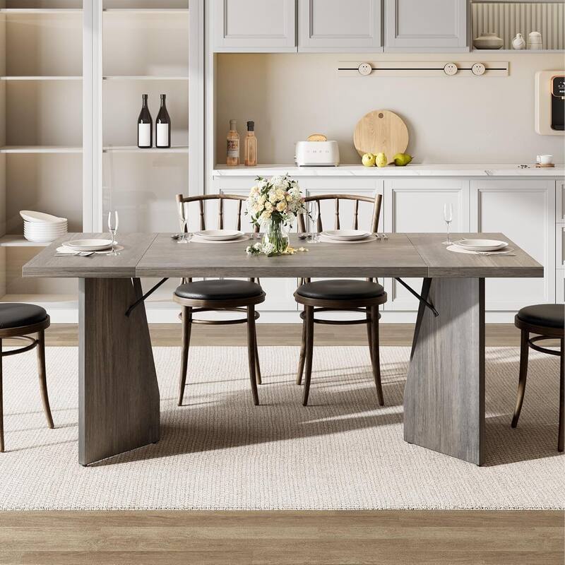 70.9" Kitchen Dining Table for 6 to 8 Dining Room, Office and Living Room (Only Table)