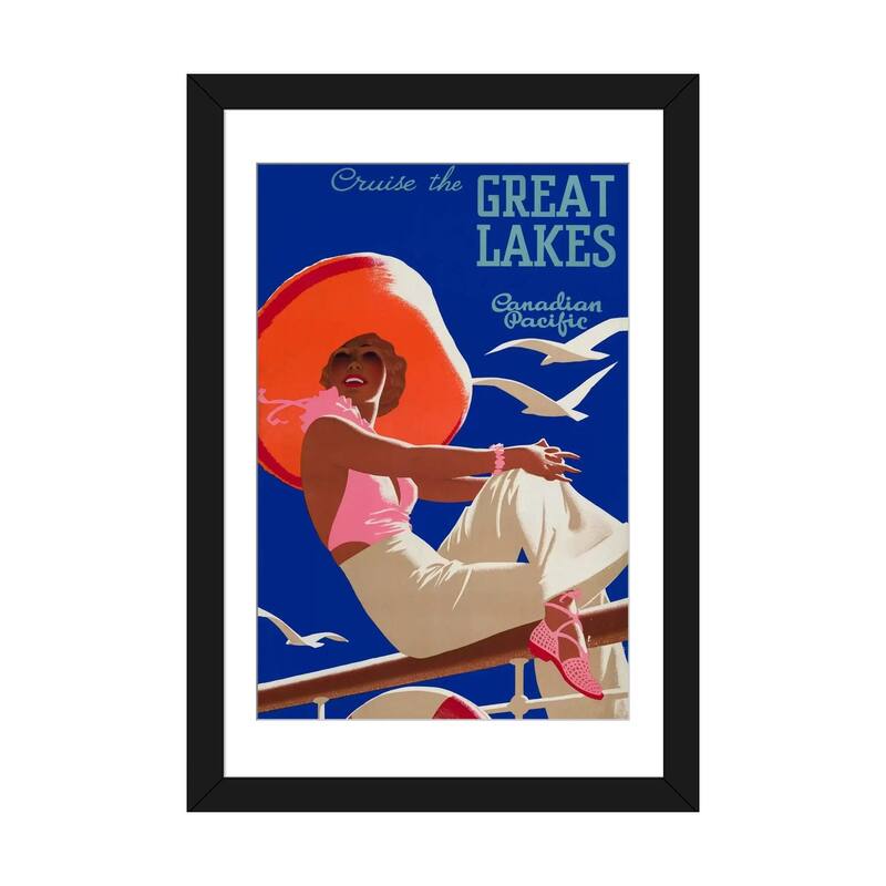 iCanvas "Cruise the Great Lakes Canadian Pacific" by Print Collection - Black - 32x24x1