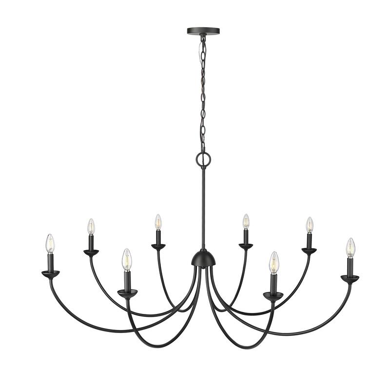 Millennium Lighting 12408 Huxley 8 Light 52" Wide Taper Candle Style